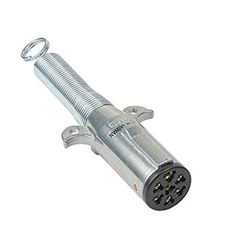 7-Way Connector Plug- Die-Cast With Cable Guard (Pack of 1)