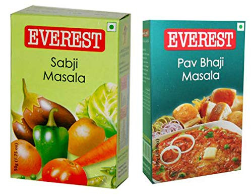 Everest Spices Variety Pack-Sabji Masala 100g/Pav Bhaji Masala-100g Everest Spices Variety Pack-Sabji Masala 100g/Pav Bhaji Masala-100g