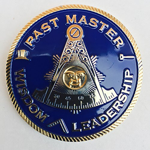 Equinox MR 2" Mini Small Masonic Past Master Small motorcycle Compact Car auto Emblem Reflex Blue Background wisdom Leadership