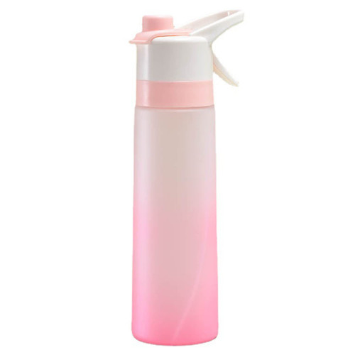 Honrane 700ml Sports Water Bottle, Reusable Water Cup Portable Mug for Travel and Gym, Water Bottle Large-capacity BPA Free Spray Design Girls Outdoor Sport Fitness Water Cup Pink