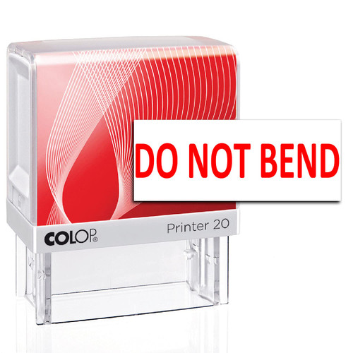DO NOT Bend Colop Self Inking Office Stationary Custom Rubber Stamp P20 Mini Stamper Pre Ink Stamp Red 14 X 38 MM