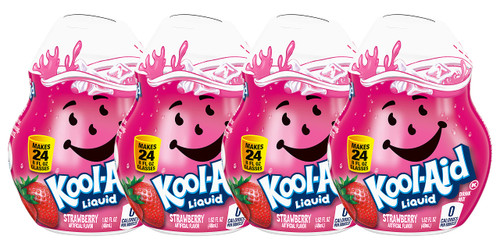 Kool Aid Liquid Drink Mix - Strawberry - 1.62 Fl Oz (Pack of 4) by Kraft