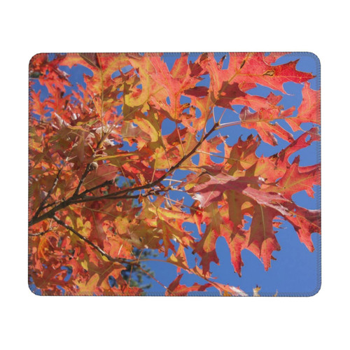 Red Yellow Fall Maple Leafs Game Mouse Pad Personalized Design Mouse Pad Non Slip Rubber Base Mouse Pad Desktop Laptop Office Rectangle Mouse Pad