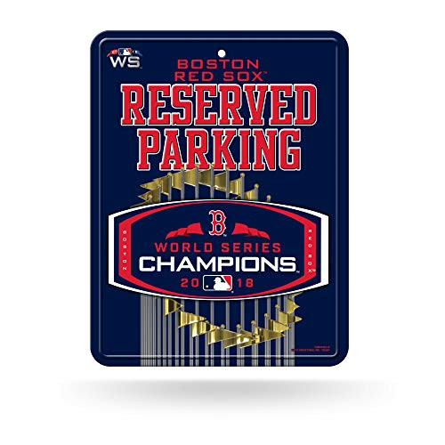 Rico Tag Express Boston Red Sox 2018 World Series Champions Metal Reserved Parking Sign
