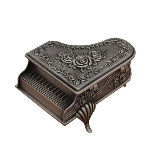 Portable Jewelry Box Jewelry Storage Case Piano Shaped Jewelry Organizer Zinc Alloy Material For Storage And Display Portable Jewelry Storage Case