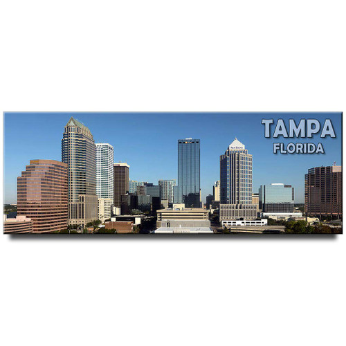 Tampa Panoramic Fridge Magnet Florida Travel Souvenir