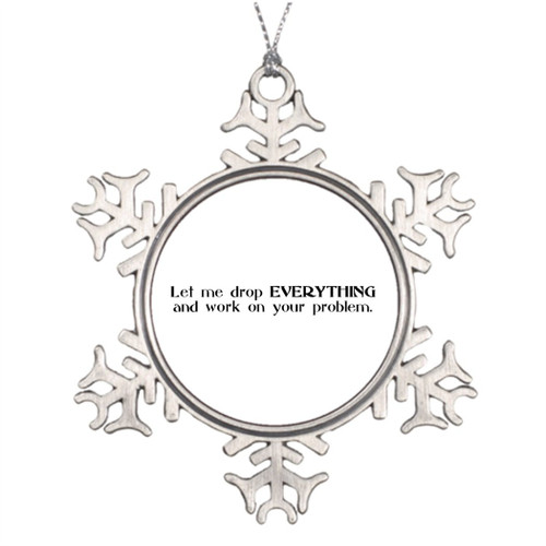 Cool fine Personalised Christmas Tree Decoration Sarcasm Snowflake Decorations