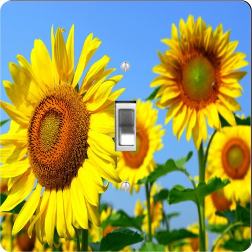 Rikki Knight Sunflower Field Single Toggle Light Switch Plate Rikki Knight Sunflower Field Single Toggle Light Switch Plate