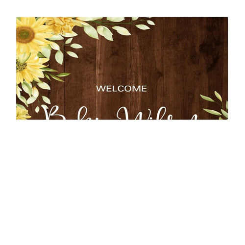 Welcome to Our Wedding Tumblers Wall Art Wall Decals Stickers Wedding Greeting Couples Bride Groom Marriage Peel and Stick Home Decals for School Classroom Laptop Trucks Vinyl 28in