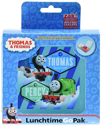 Zak! Designs GoPak Lunch Box Divided Food Storage Container featuring Thomas & Friends, Break-resistant and BPA-free Plastic