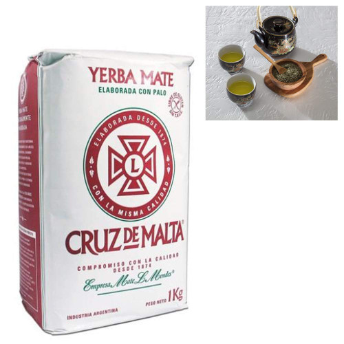 Yerba Mate Cruz de Malta x 3 KG Argentina Tea Bag Herbal Natural Drink 6.6 lb !! Yerba Mate Cruz de Malta x 3 KG Argentina Tea Bag Herbal Natural Drink 6.6 lb !!
