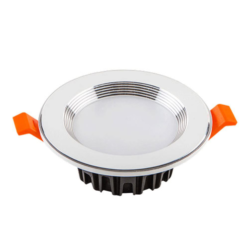 LBSWYH 2.5" Silver Round LED Recessed Lighting 5W LED Recessed Lighting Ceiling Lights Retrofit Recessed Lighting,Metal Baffle Trim, CRI80, LED Ceiling Light