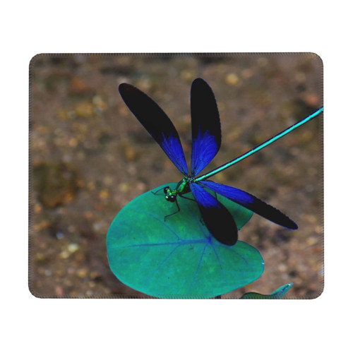 Black Dragonfly Gaming Mouse Pads Personalized Design Mouse Pad with Non-Slip Rubber Base Mouse Mat Rectangular Mousepad for Desktop Computer Laptop Gaming Office & Home