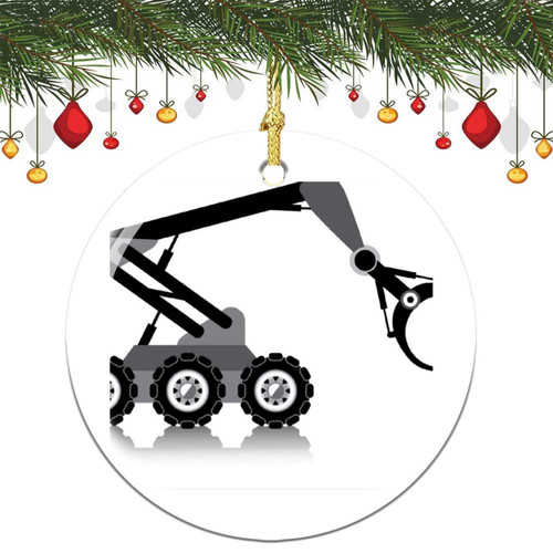 3 Inch Christmas Ornament, Robotic Arm Xmas Ornaments, Keepsake Gift Memorial Peace & Happiness Christmas Decorations