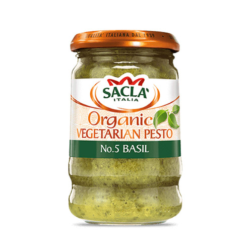 Sacla - Organic Green Basil Pesto - 190g Sacla - Organic Green Basil Pesto - 190g
