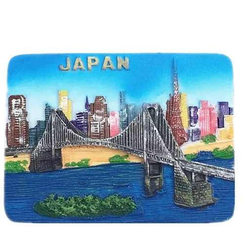 Japan World Fridge Magnet 3D Resin Collection Travel Souvenir Tourist Gift Home and Kitchen Decoration Refrigerator Magnetic Sticker (Japan4)