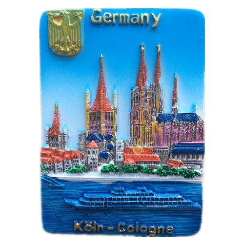 Fridge Magnet Cologne Germany 3D Resin Handmade Craft Tourist Travel City Souvenir Collection Letter Refrigerator Sticker