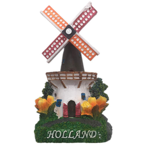 Windmill Holland Netherlands Fridge Magnet 3D Resin Handmade Craft Tourist Travel City Souvenir Collection Letter Refrigerator Sticker