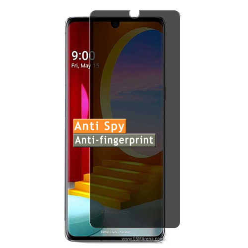 Vaxson Privacy Screen Protector, compatible with LG VELVET 5G Anti Spy Film Protectors Sticker [ Not Tempered Glass ], Black
