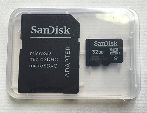 SanDisk 32GB MicroSDHC High Speed Class 4 Card with MicroSD to SD Adapter SanDisk 32GB MicroSDHC High Speed Class 4 Card with MicroSD to SD Adapter