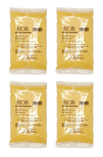 Instant Polenta, Yellow Polenta from Italy [Maize,Cornflour Porridge] (Pack of 4) 17.6 oz / 500 g each by Tita Italian