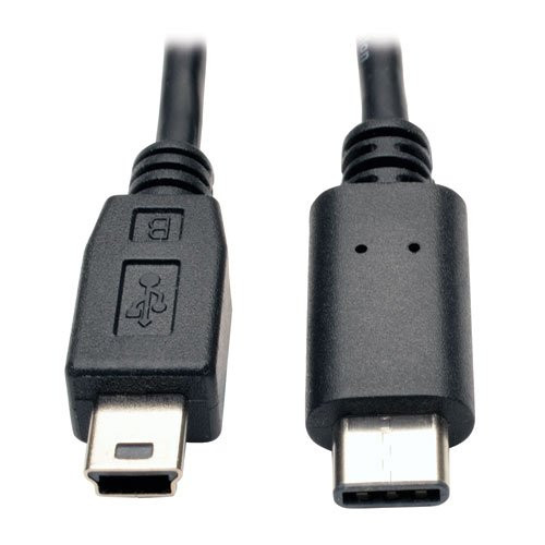 TRIPP LITE U040-006-MINI USB 2.0 Hi-Speed Cable, USB 5-Pin Mini-B Male to USB Type-C (USB-C) Male, 6'