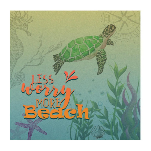 Nautical Beach Ocean Theme Underwater Seaturtle Backdrop Wall Art Mural Decals Sea Animal Turtle Octopus Crab Peel and Stick Home Decals for Backdrop Nursery Party Trucks Vinyl