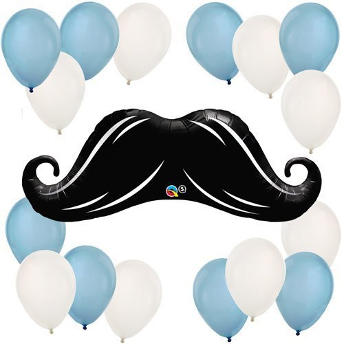 Dashing Little Man - Mustache Party Balloon Kit