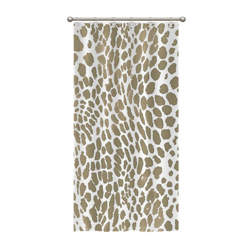 MangGou Linen Color Cheetah Animal Print Leopard Shower Curtain Leopard Print Animal Spots Waterproof Bathtub Curtain Farmhouse Polyester Shower Curtain Bath Curtain with Hooks 36x72inch