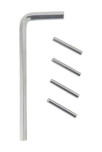 Spring Hinge Tension Pin Replacement Kit with Hex Wrench - 4 Pack