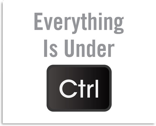 NOVSKI 11x14 Unframe-style Everything Is Under CTRL- Computer Technology Wall Art.Coding Wall Art.Geek Wall Decor.for Computer Geeks Nerds Coders and Programmers.artwork poster