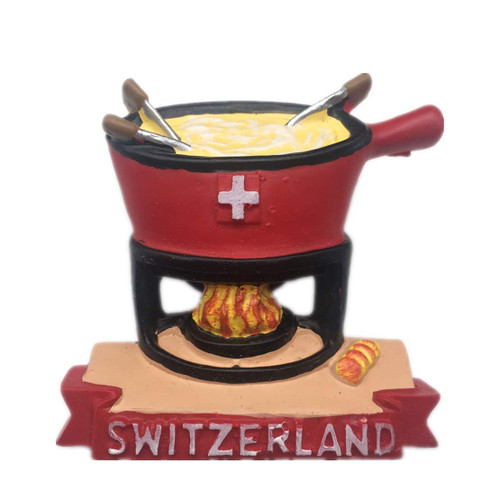 Fridge Magnet Food Switzerland 3D Resin Handmade Craft Tourist Travel City Souvenir Collection Letter Refrigerator Sticker