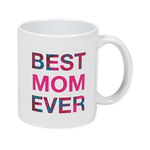 Best Mom Ever Paint Splash Rose 11 Ounce Ceramic Coffee Mug