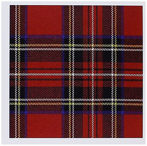 3dRose Red n Blue Plaid - Greeting Cards, 6 x 6 inches, set of 12 (gc_56169_2)