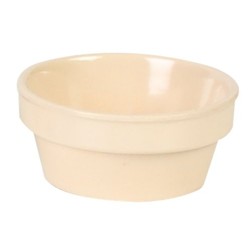 Excellanté Milan Melamine Tan Collection 2.875-Inch 2-1/2-Ounce Sauce Cup/Ramekin, Tan, 12-Piece
