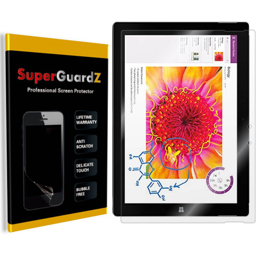 [3-Pack] for Microsoft Surface Pro 3 [Lifetime Replacements] - SuperGuardZ Screen Protector, Ultra Clear, Anti-Scratch, Anti-Bubble