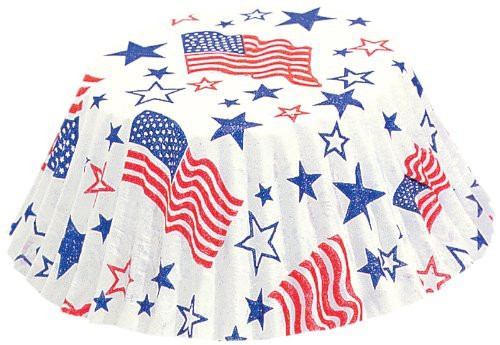 Fox Run 4920 Patriotic Bake Cups, Standard, 50 Cups