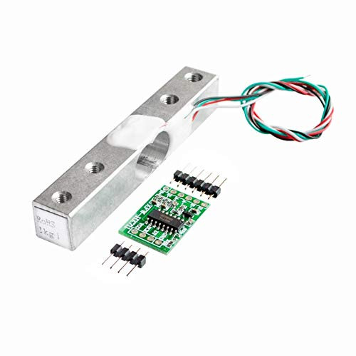 Bolsen Digital Load Cell Weight Sensor 1KG/5kg/10kg/20kg Portable Electronic Kitchen Scale + HX711 Weighing Sensors Ad Module for (1kg)