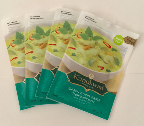 Kanokwan Green Curry Paste 1.76 oz / 50g, (Pack of 4) Kanokwan Green Curry Paste 1.76 oz / 50g, (Pack of 4)