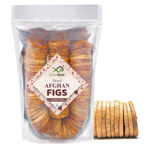 GreenFinity Premium Afghani Anjeer - 1Kg, Dried Figs, Vacuumed Pack [All Premium].