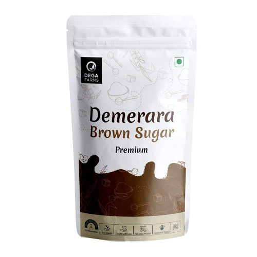 DEGA FARMS Premium Demerara Sugar (Brown Sugar) - 500GM | Made with 100% Pure, Organic & Natural Ingredients - SEDEX Certified Brand DEGA FARMS Premium Demerara Sugar (Brown Sugar) - 500GM | Made with 100% Pure, Organic & Natural Ingredients - SEDEX Certified Brand
