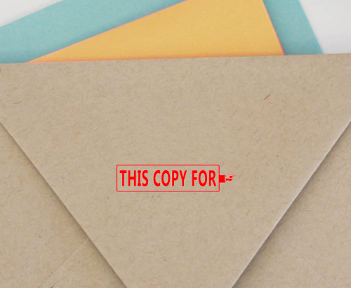Printtoo This Copy for Self Inking Rubber Stamp Office Stationary Custom Stamp-Red