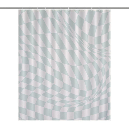 UanMere Buffalo Check Tartan Plaid Design Print Shower Curtain 60x72Inch (152x183cm) Waterproof Fabric Shower Curtains for Bathroom with Hooks