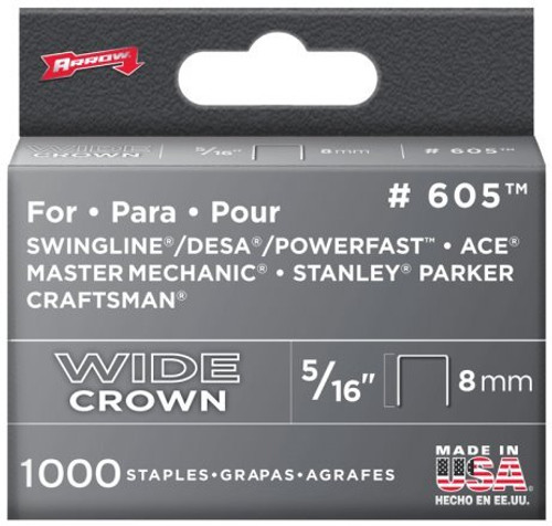 Arrow Fastener 60530 5/16" Wide Crown Heavy Duty Staples