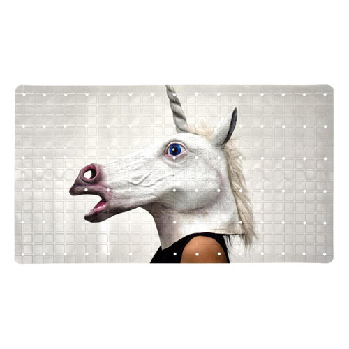 Lilibeely Bathtub Non-Slip Mat Baby Bath Tub Mat Anti-Slip with Suction Cups Unicorn Bathroom Tubs Massage Shower Mat