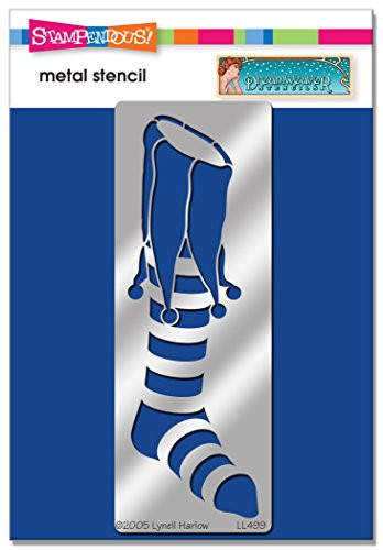 Stampendous DWLL499 Dreamweaver Stencil, Long STOCKING