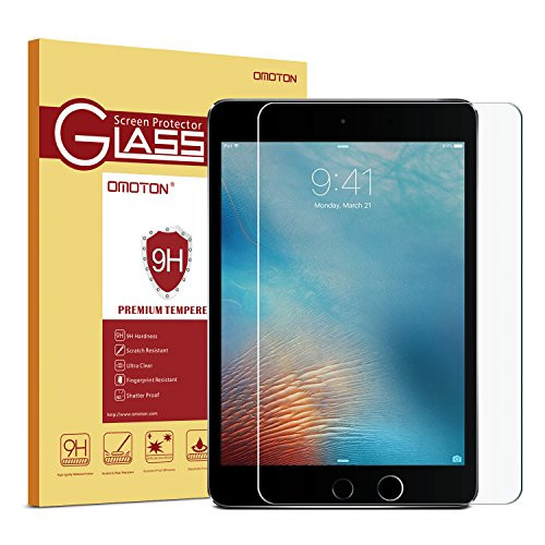 OMOTON Ultra Clear 9H Hardness Tempered-Glass Screen Protector for New iPad 2018 & 2017 9.7" / iPad Pro 9.7 Inch / iPad Air 2 / iPad Air OMOTON Ultra Clear 9H Hardness Tempered-Glass Screen Protector for New iPad 2018 & 2017 9.7" / iPad Pro 9.7 Inch / iPad Air 2 / iPad Air