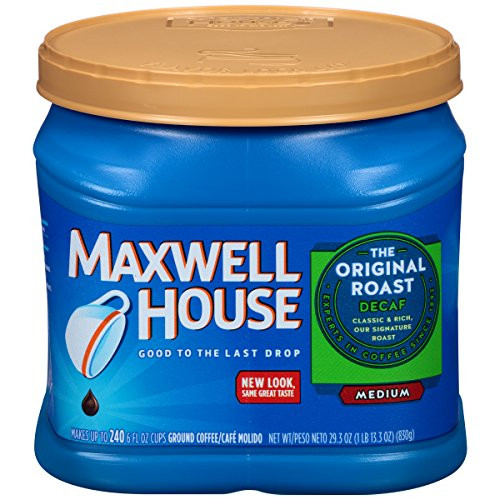 Maxwell House Original Blend Decaf Ground Coffee, Medium Roast, 29.3 Ounce, 1 Canister Maxwell House Original Blend Decaf Ground Coffee, Medium Roast, 29.3 Ounce, 1 Canister