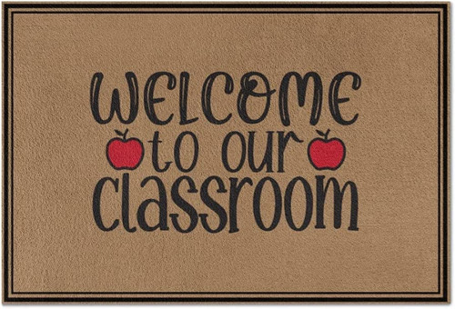 Welcome to Our Classroom Welcome Mat, Classroom Door Mat, Classroom Decor, Teacher Gift, Back to School Doormat 20x32inch