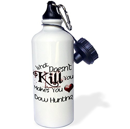 3dRose wb_185912_1 What Doesnt Kill You Bow Hunting Sports Water Bottle, Multicolor, 21 oz